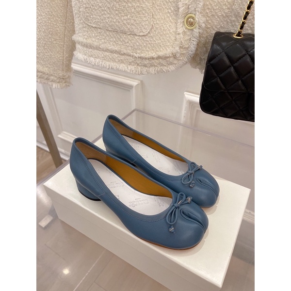 Giày búp bê xẻ mũi mẫu mới độc đáo có gót thương hương hiệu Maison Margiela MM6 cao cấp nhiều màu