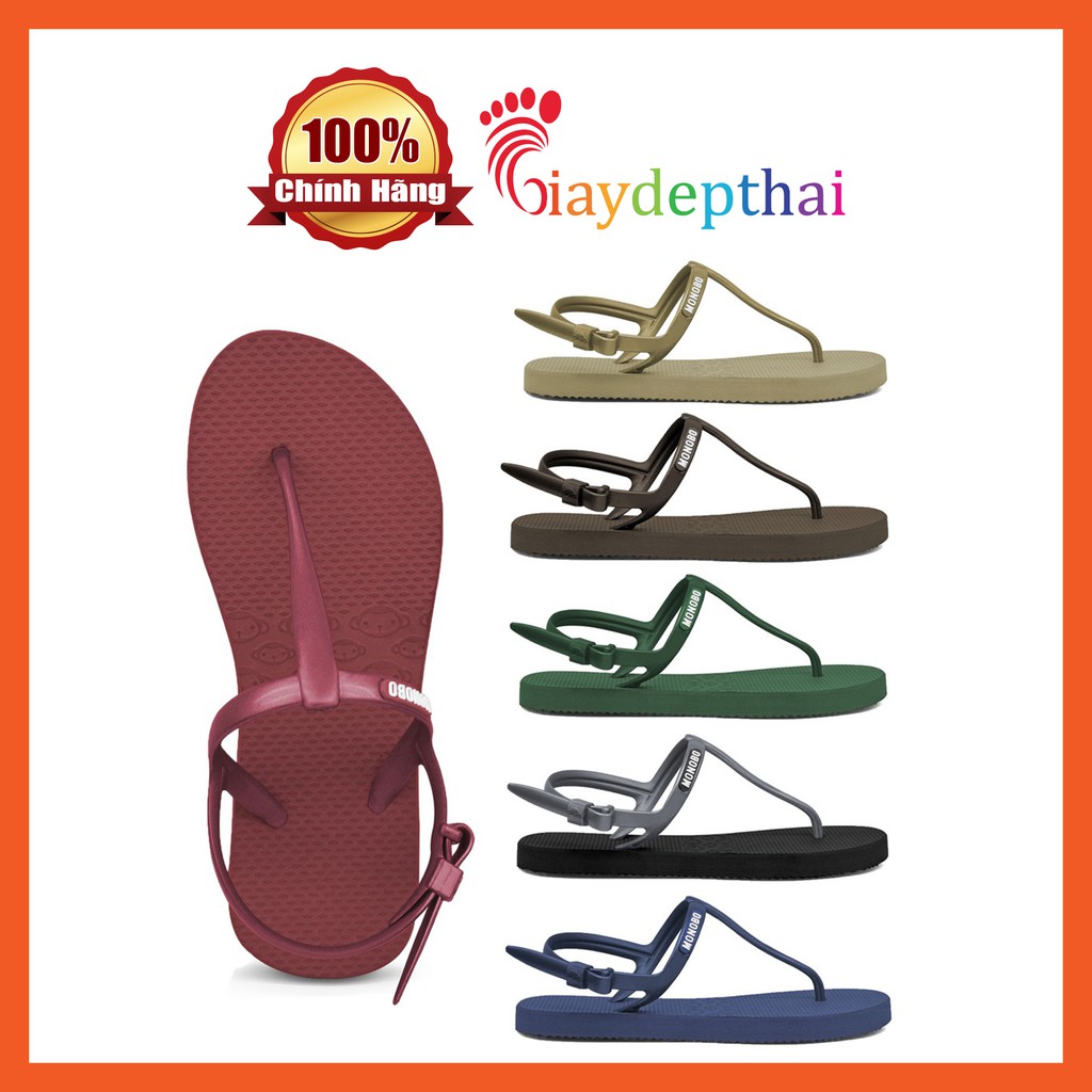 Giày Sandal nữ đế cao su xốp quai kẹp dây mảnh Thái Lan Monobo Maldives 2