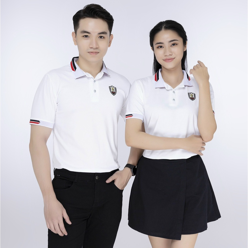 Áo thun polo nam nữ có cổ tay ngắn chất thun cotton poly co giãn - ATN13