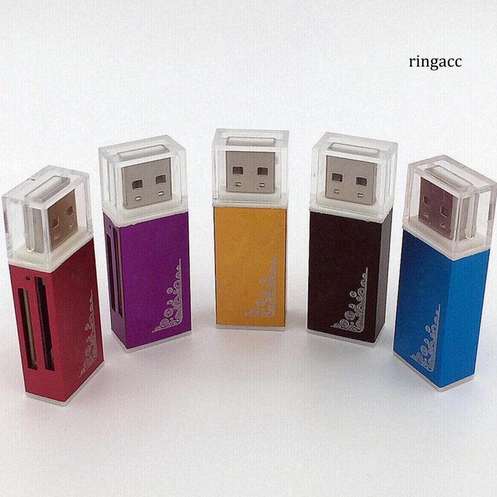 Đầu Đọc Thẻ Nhớ Usb 2.0 Cho Ms Pro Duo Sdhc Tf / M2 / Mmc All In 1 Micro Sd