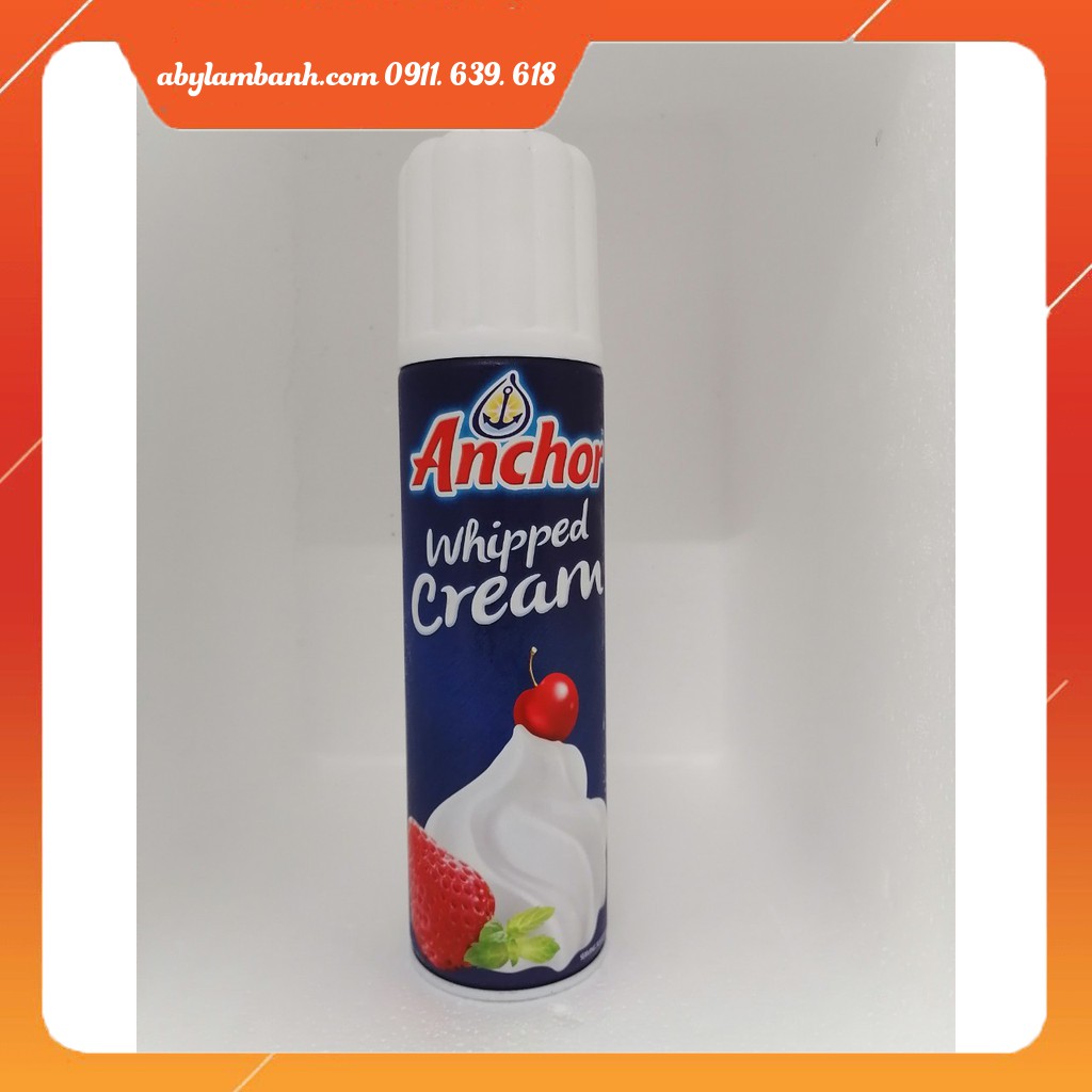 Kem sữa tươi Whipping cream ⚡ CHẤT LƯỢNG CAO ⚡ Anchor chai xịt kem tươi thiết kế nhỏ gọn dễ sử dụng