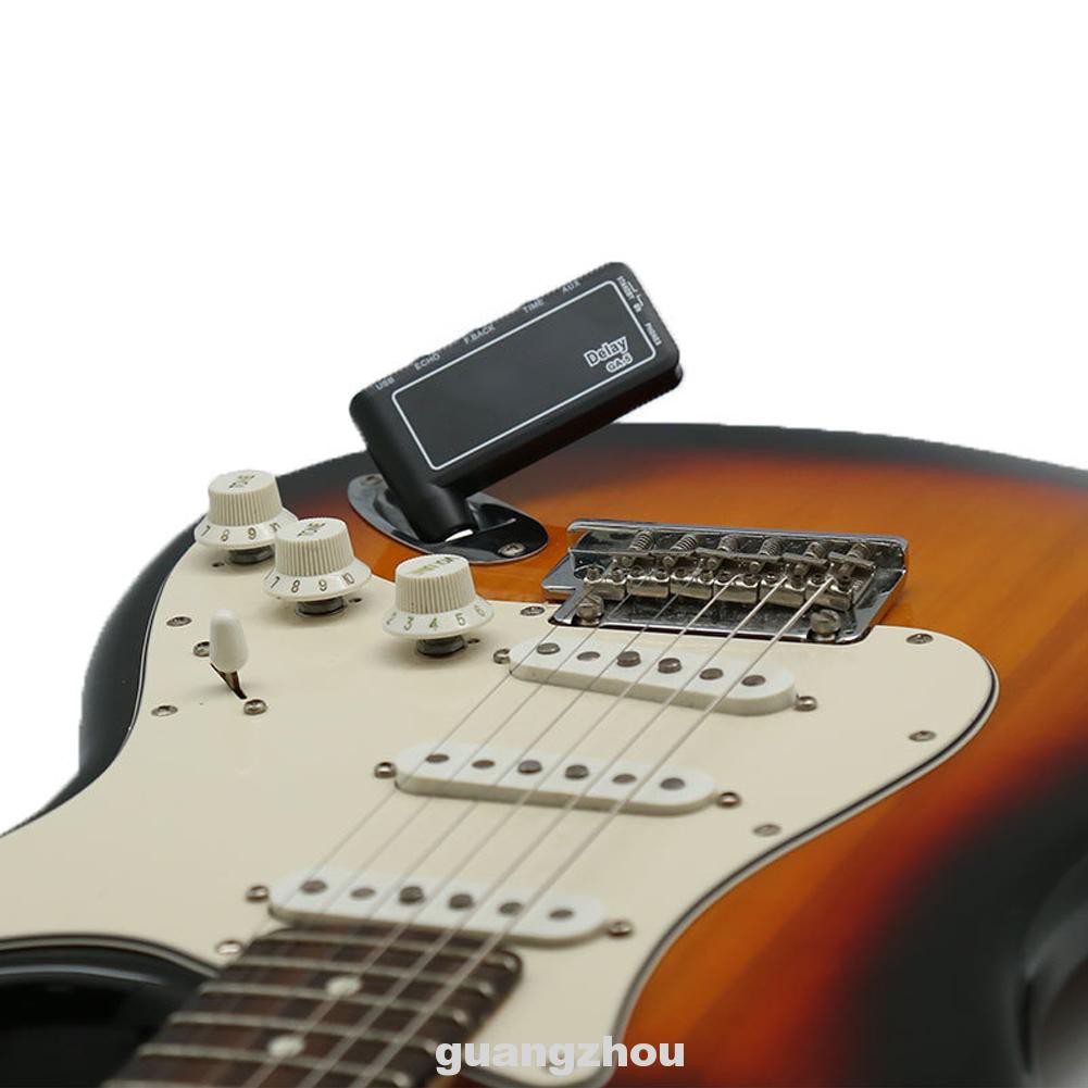 Classic Rock Adjustable Volume Tone Rechargeable USB Accessories Mini Portable Bass Guitar Plug