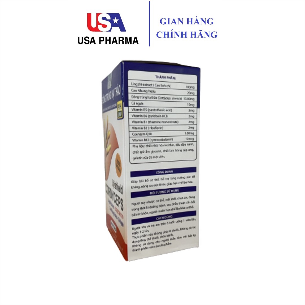Đông trùng hạ thảo Cordyceps P/H - giúp bồi bổ sức khỏe, nâng cao sức khỏe, giúp hạn chế lão hóa