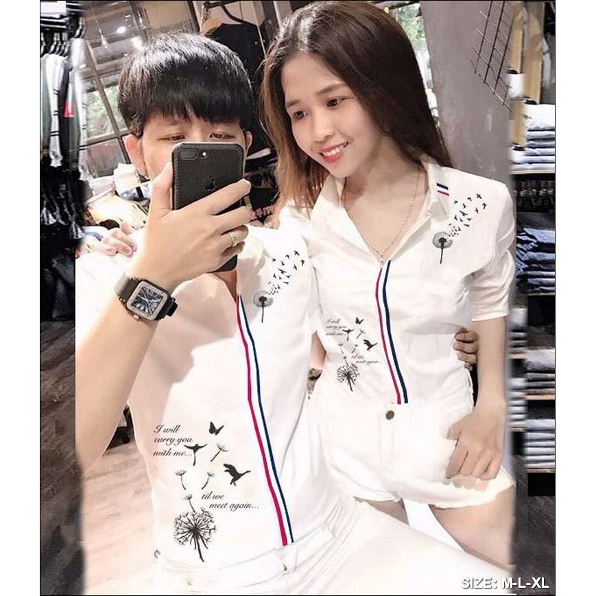Áo sơ mi nam nữ họa tiết Animal sinh động với sọc đỏ xanh ấn tượng hàng nút Kate BB11