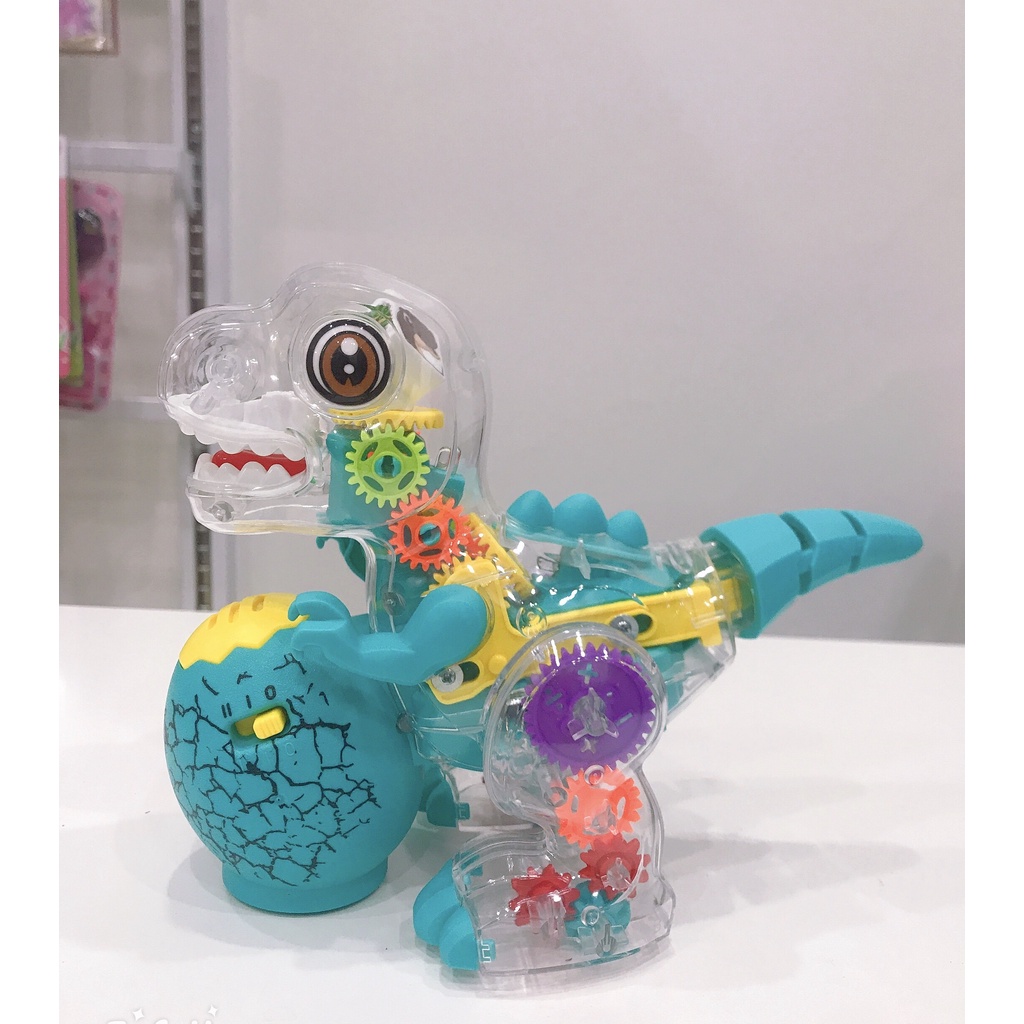 Đồ chơi khủng long đèn phát sáng, nhạc vui nhộn cho bé trai và bé gái