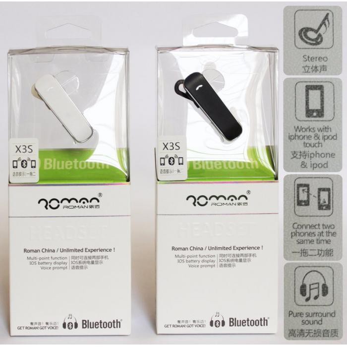 Tai nghe Bluetooth Roman X2s, X3s