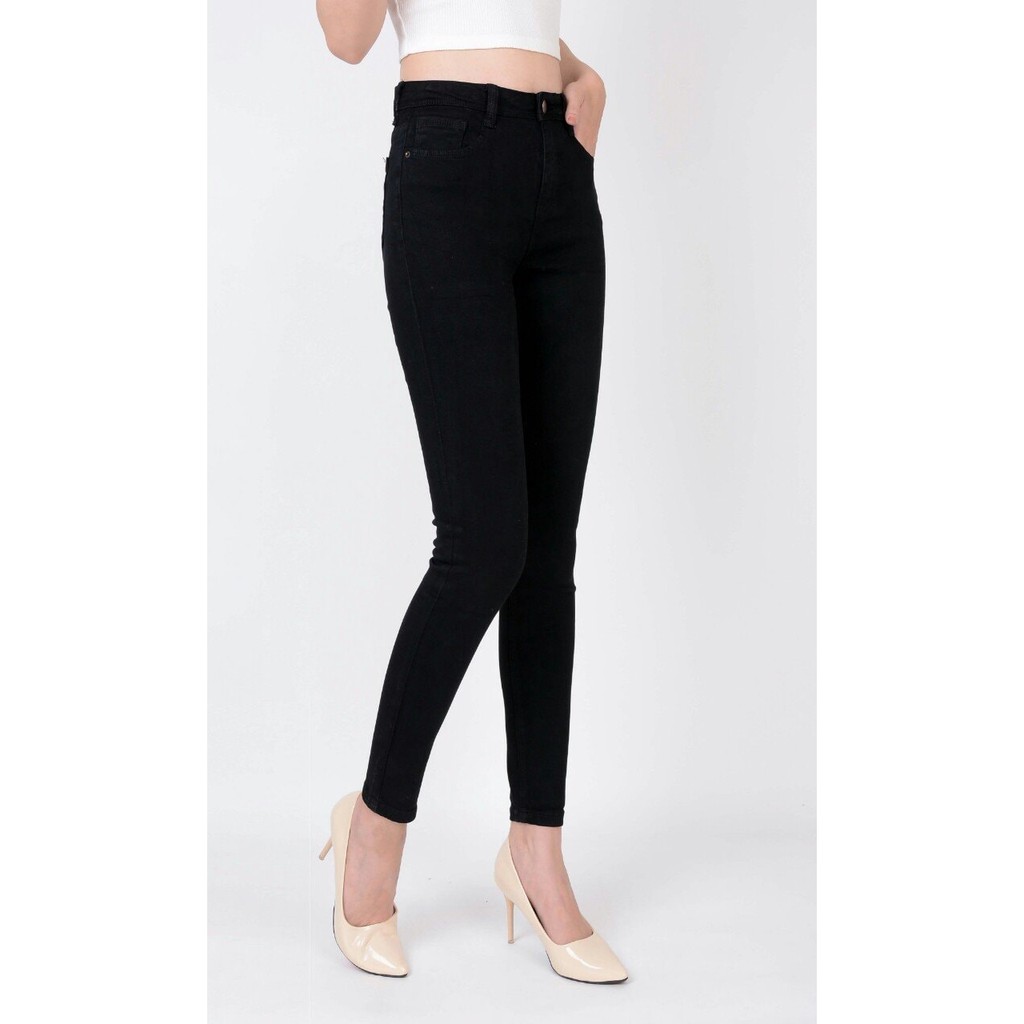 Quần Jean skinny ôm trắng đen 9 tấc - 0101MaterAbbianca