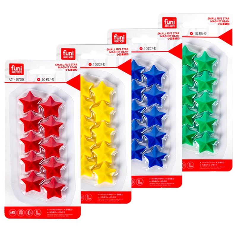 Nam châm dính bảng KOLANO nam châm gắn bảng set 10 chiếc hình ngôi sao SA-001374