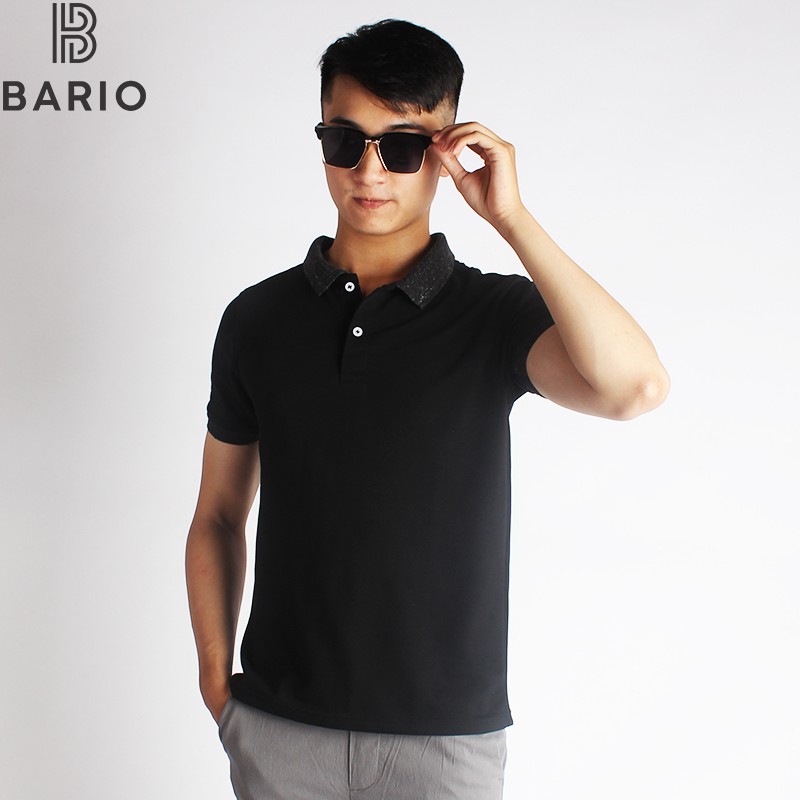 [XẢ KHO 3 NGÀY] Áo Thun Nam Áo Phông Nam Cổ Bẻ Cộc Tay Phối Màu Mềm Mịn Mát + Tặng Đôi Tất Lười Nam 10k