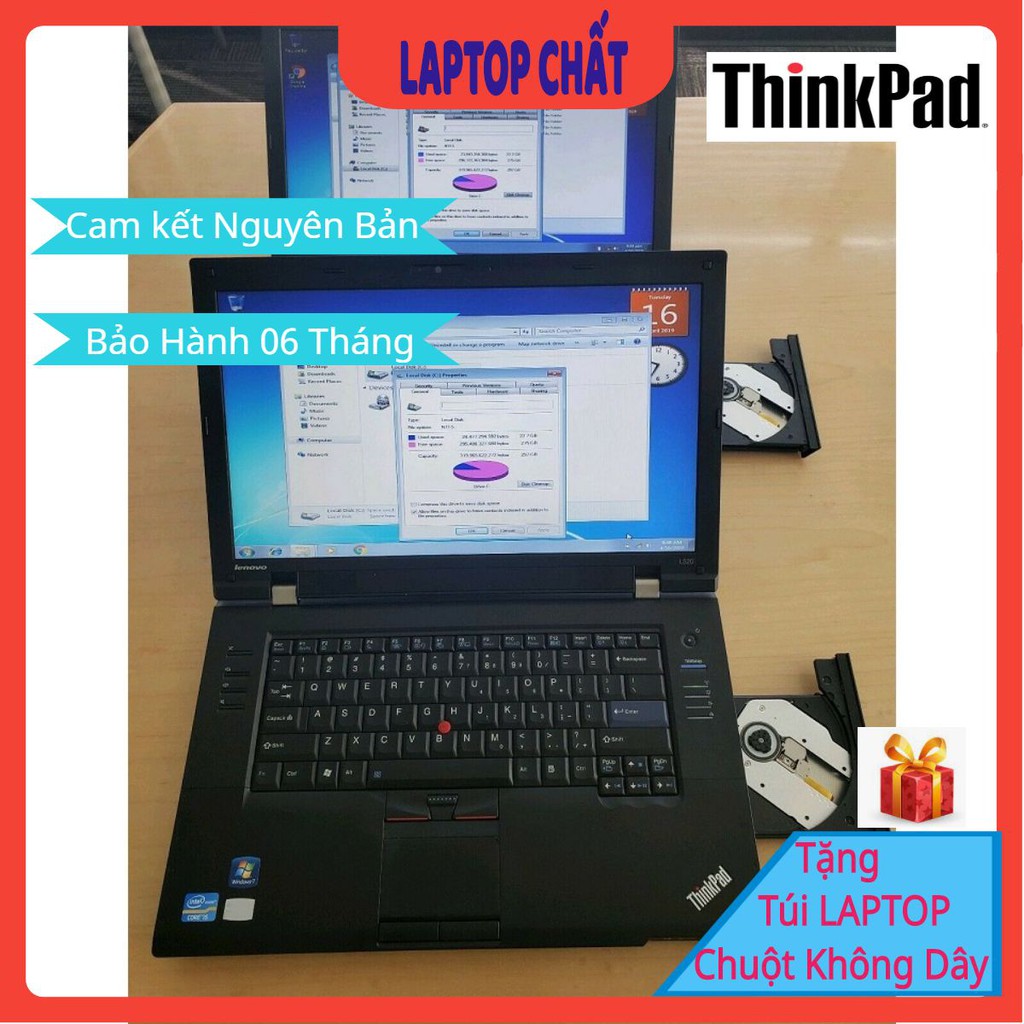 [Laptop Chất] Laptop Lenovo cũ Thinkpad L520 Core i5-2520M, Ram 4GB Hàng Đẹp nguyên bản, Bảo hành 6 tháng