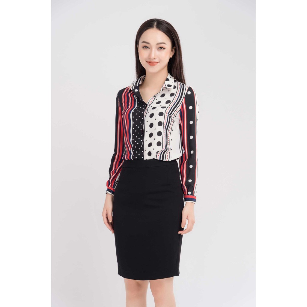 Chân váy công sở SAII chân váy bút chì basic khoá kèm cúc sau sang trọng CV044
