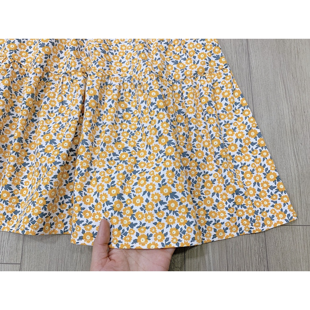 Váy Bé Gái Thô Cotton, Đầm Bé Gái Dáng Maxi Mềm Mát Size 1 Đến 10 Tuổi