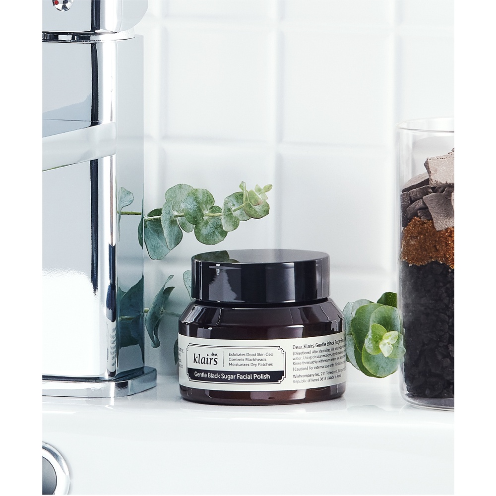 Tẩy Da Chết Dear Klairs Gentle Black Sugar Facial Polish Dưỡng Ẩm, Sáng Da Chống Lão Hóa 110g