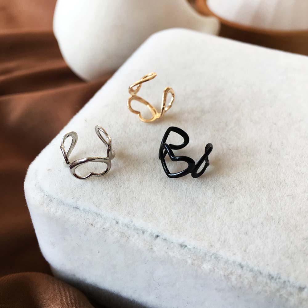 Bông Tai Hình Trái Tim Đơn Giản Nhiều Màu Cho Nữ