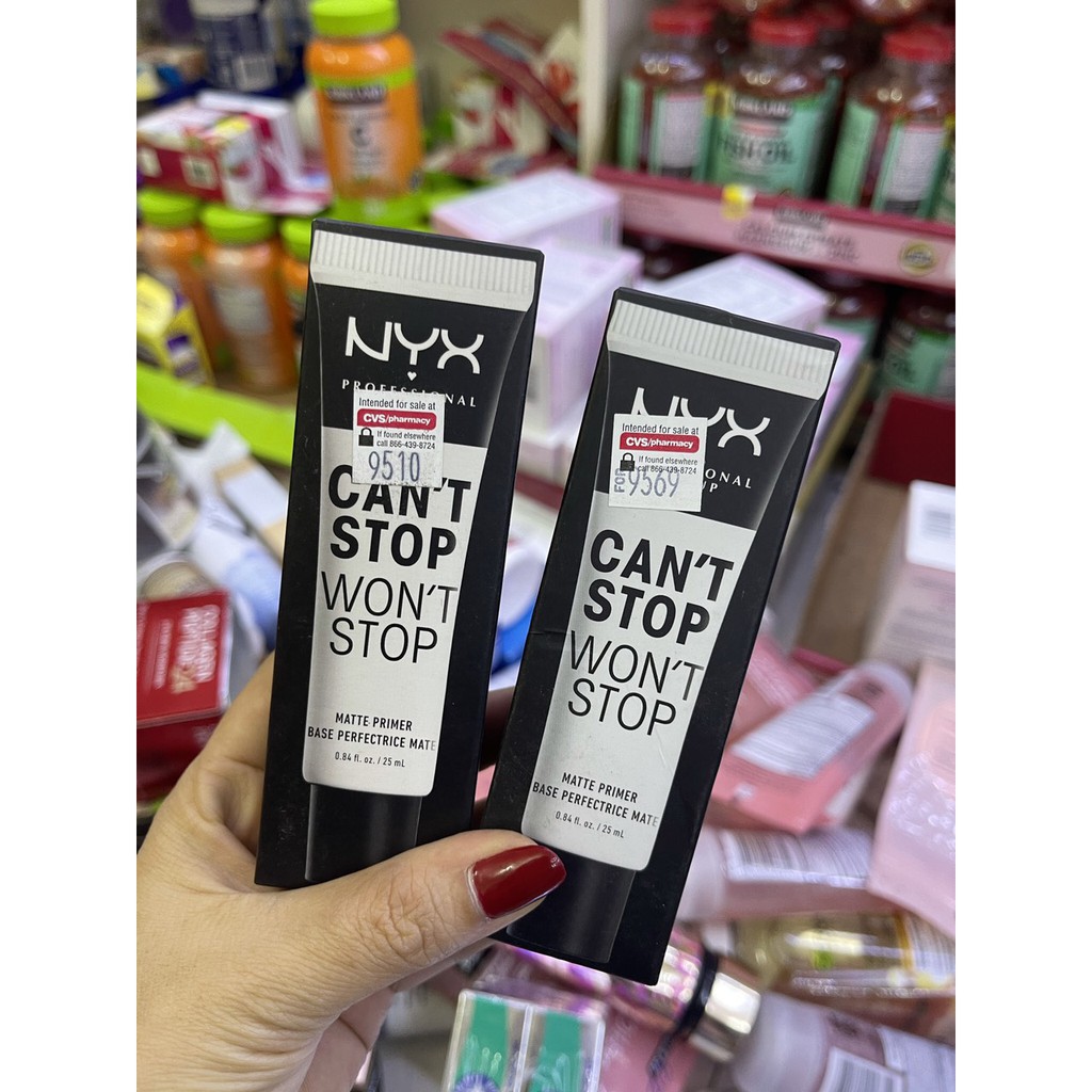 Kem lót kiềm dầu nyx che lỗ chân lông-Nyx Can’t Stop Won’t Stop Matte Primer