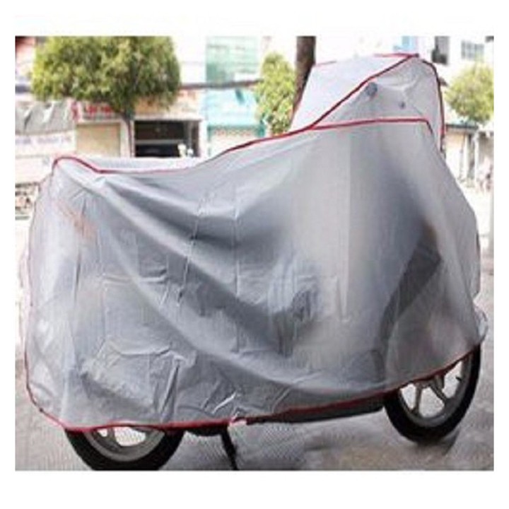 Bạt phủ xe máy chất lượng tốt, chống mưa nắng, bụi bẩn, vải dù pha nilon chống thấm tuyệt đối, áo trùm cả xe dvg