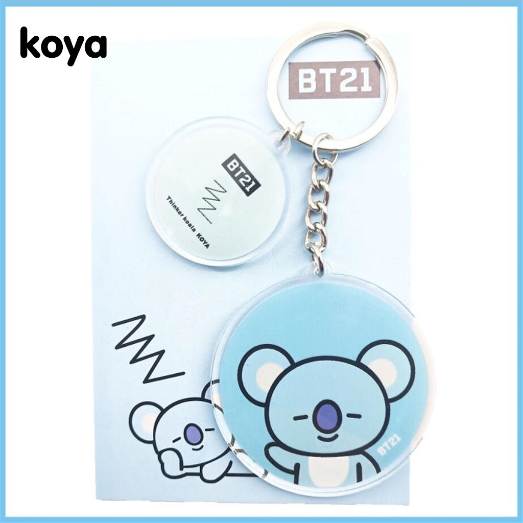 Móc khóa dễ thương phong cách KPOP BTS bt21