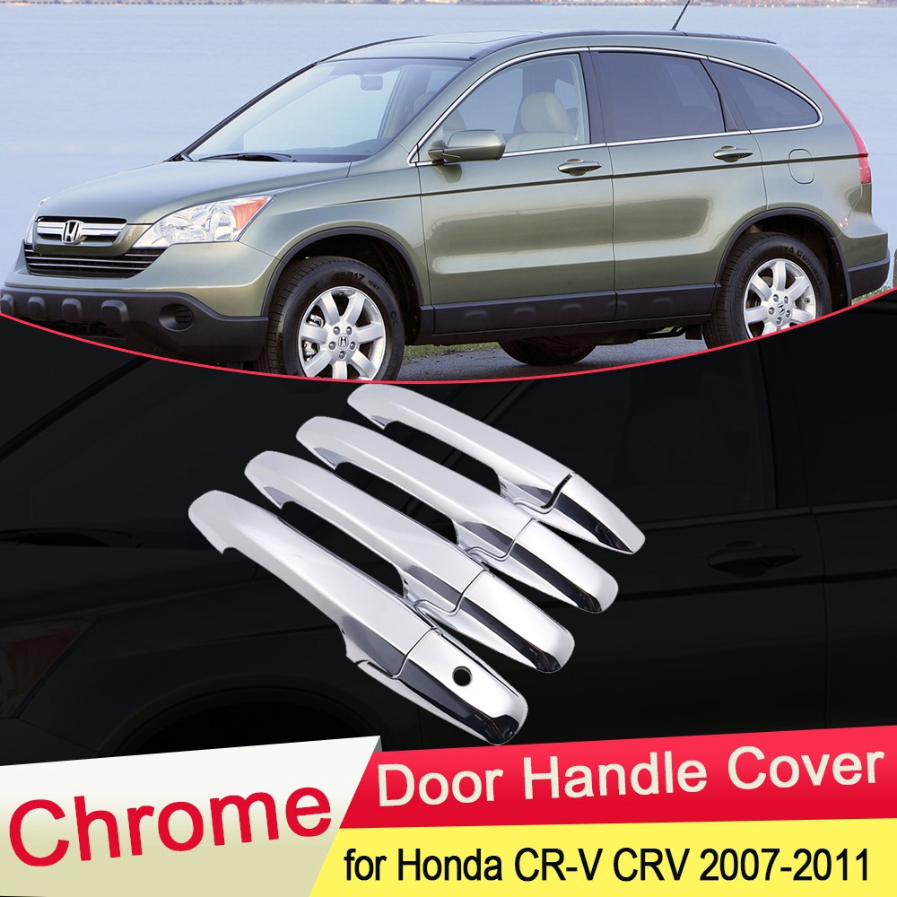 Ốp Viền Mạ Crom Cho Tay Cầm Cửa Xe Honda Cr-V Crv 2007 2008 2009 2010 2011