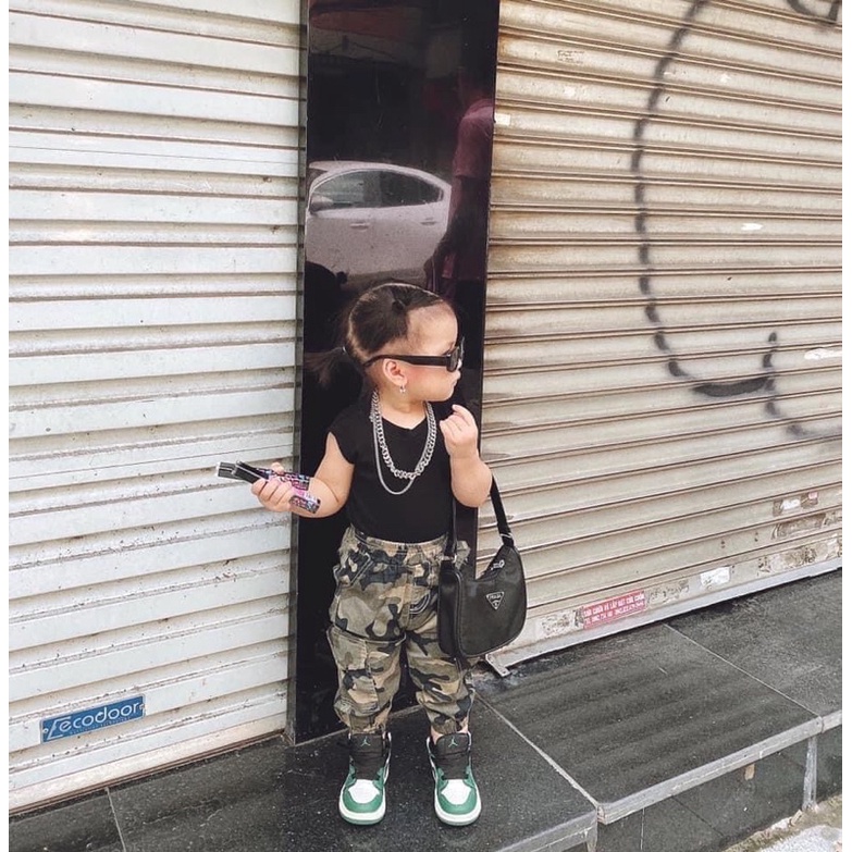 Quần lính jean cho bé