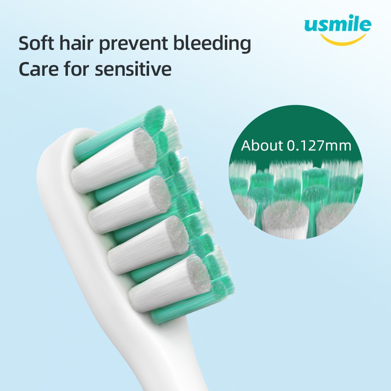12 cái/hộp Đầu Bàn Chải Đánh Răng Điện usmile Thay Thế Chuyên Dụng Cho usmile Y1/Y2/P1/U1/U2U3/Pro