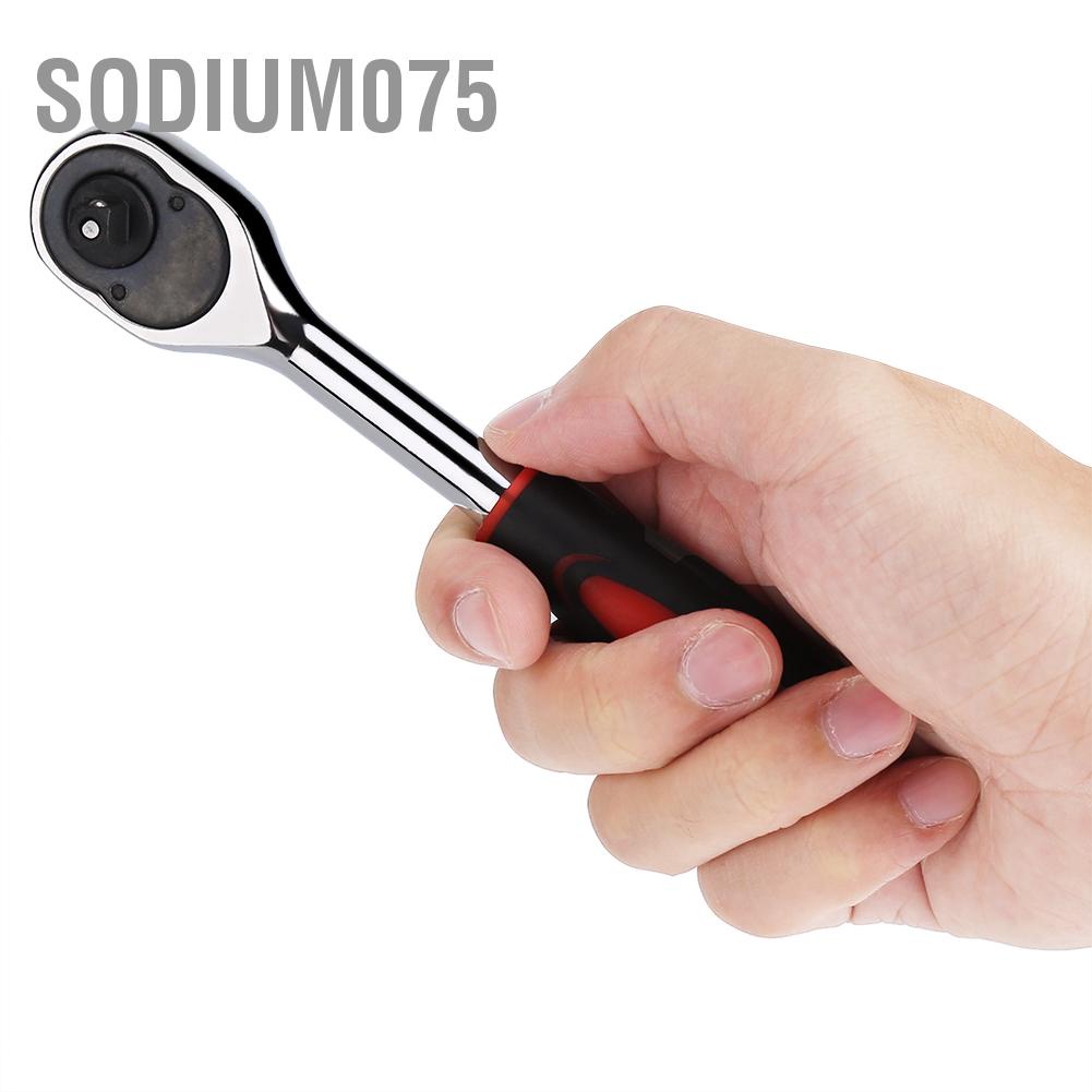 Có thể bán buôn 1PC Heavy Duty 1/4 &quot;Ổ đĩa phát hành nhanh Ratchet Socket Wrench Công cụ sửa chữa xe đạp cầm tay Sodium075 Hàng giao ngay