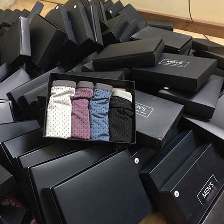 Hộp set 5 quần lót nam, quần sịp đùi thông hơi xuất nhật loại 1