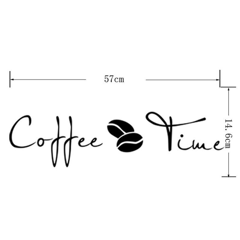 Decal dán tường hình tách cà phê dùng trang trí quán cà phê