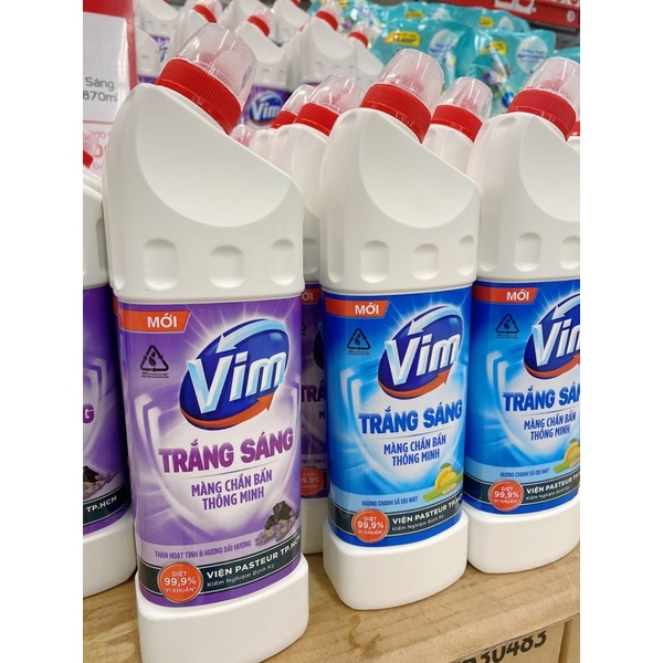 Gel tẩy rửa Toilet Vim trắng sáng 880g