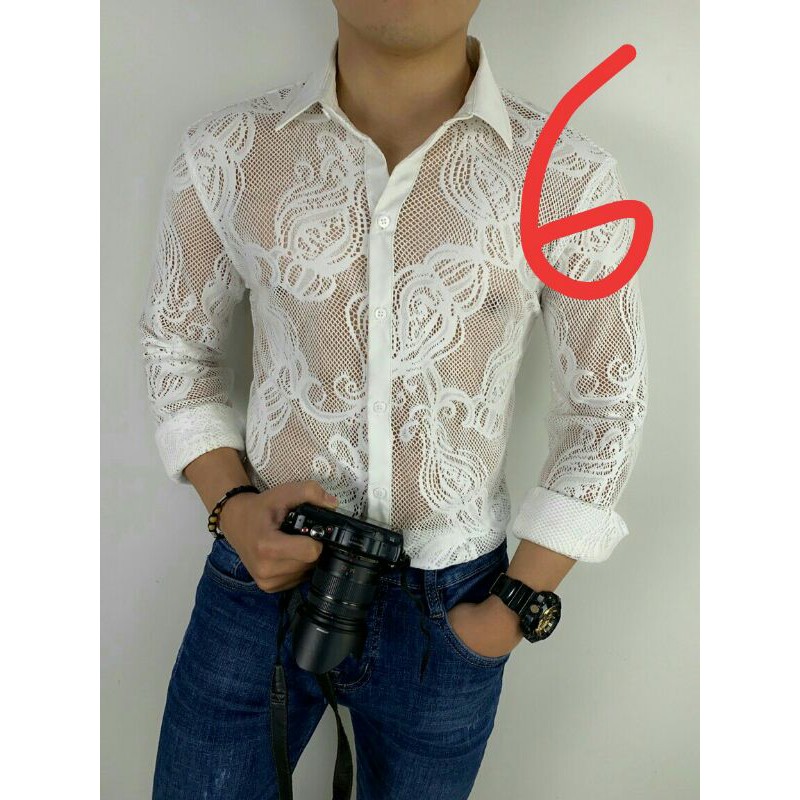 Áo sơ mi lưới nam