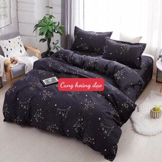 [3 món]Bộ Ga Gối 1m2x1m9 Poly Cotton,Mẫu Mới hot kute,MẪU CUNG HOÀNG ĐẠO