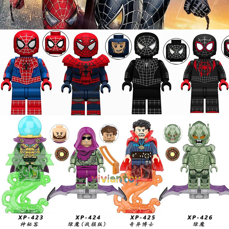 Mô Hình Đồ Chơi Nhân Vật Doctor Strange Mysterio Green Goblin Trong Phim Người Nhện