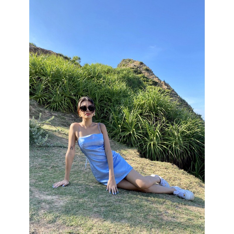 Đầm lụa 2 dây
