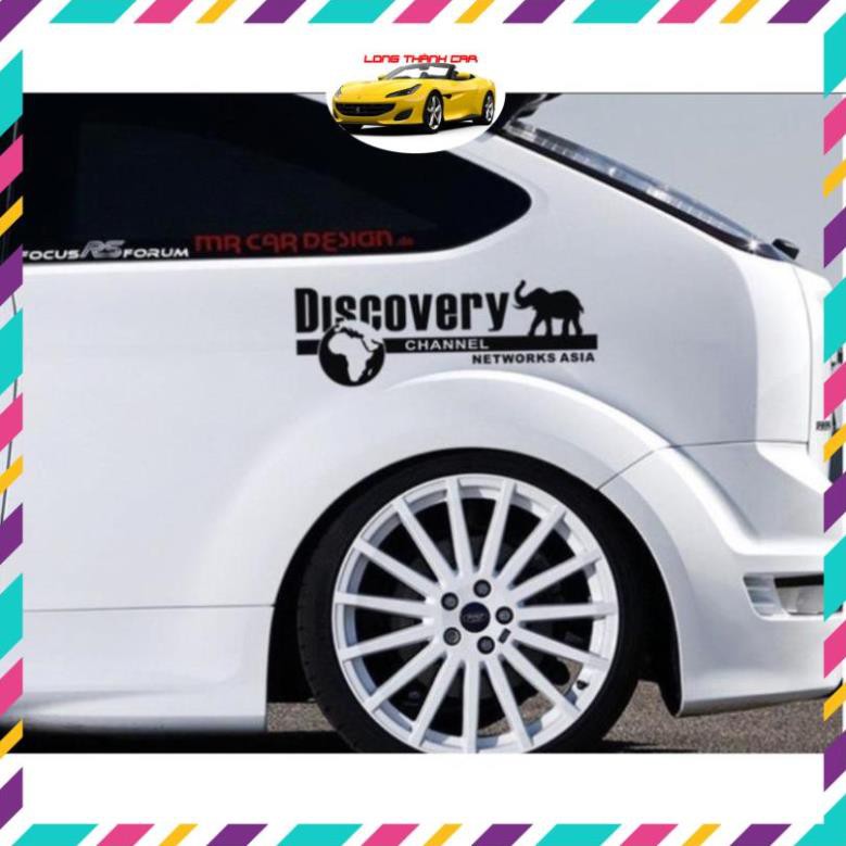 ⚡️FREESHIP TỪ 50K - TOÀN QUỐC⚡️Tem Dán Decal Phản Quang DISCOVERY CHANNEL Phong Cách Kèm Dụng Cụ Dán Tiện Lợi