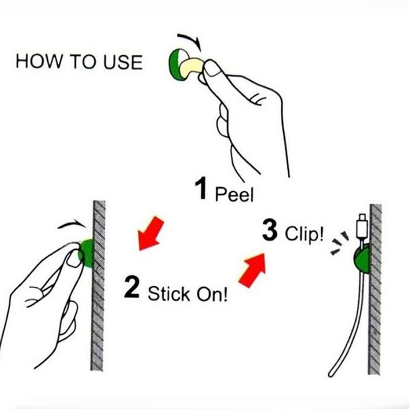 1 kẹp sắp xếp dây cáp gọn gàng tiện dụng
