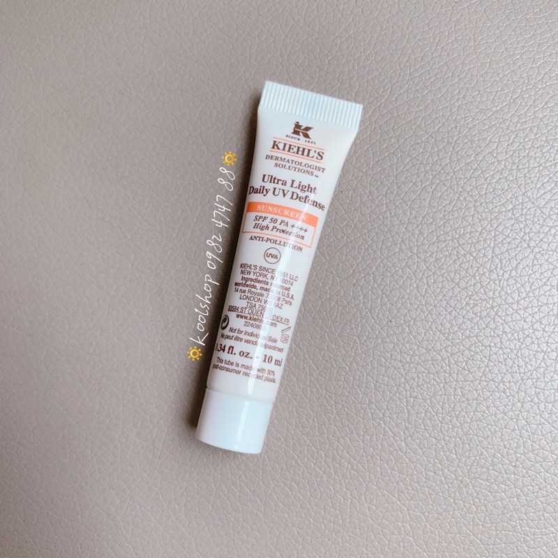 MINI KEM CHỐNG NẮNG KIEHLS ULTRA LIGHT DAILY UV DEFENSE - SPF 50 PA+++ 5ml