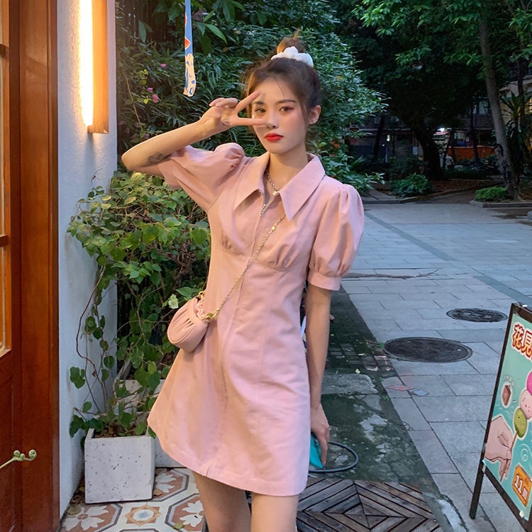 Đầm Polo Mỏng Tay Ngắn Phồng Thời Trang Mùa Hè 2022 Mới