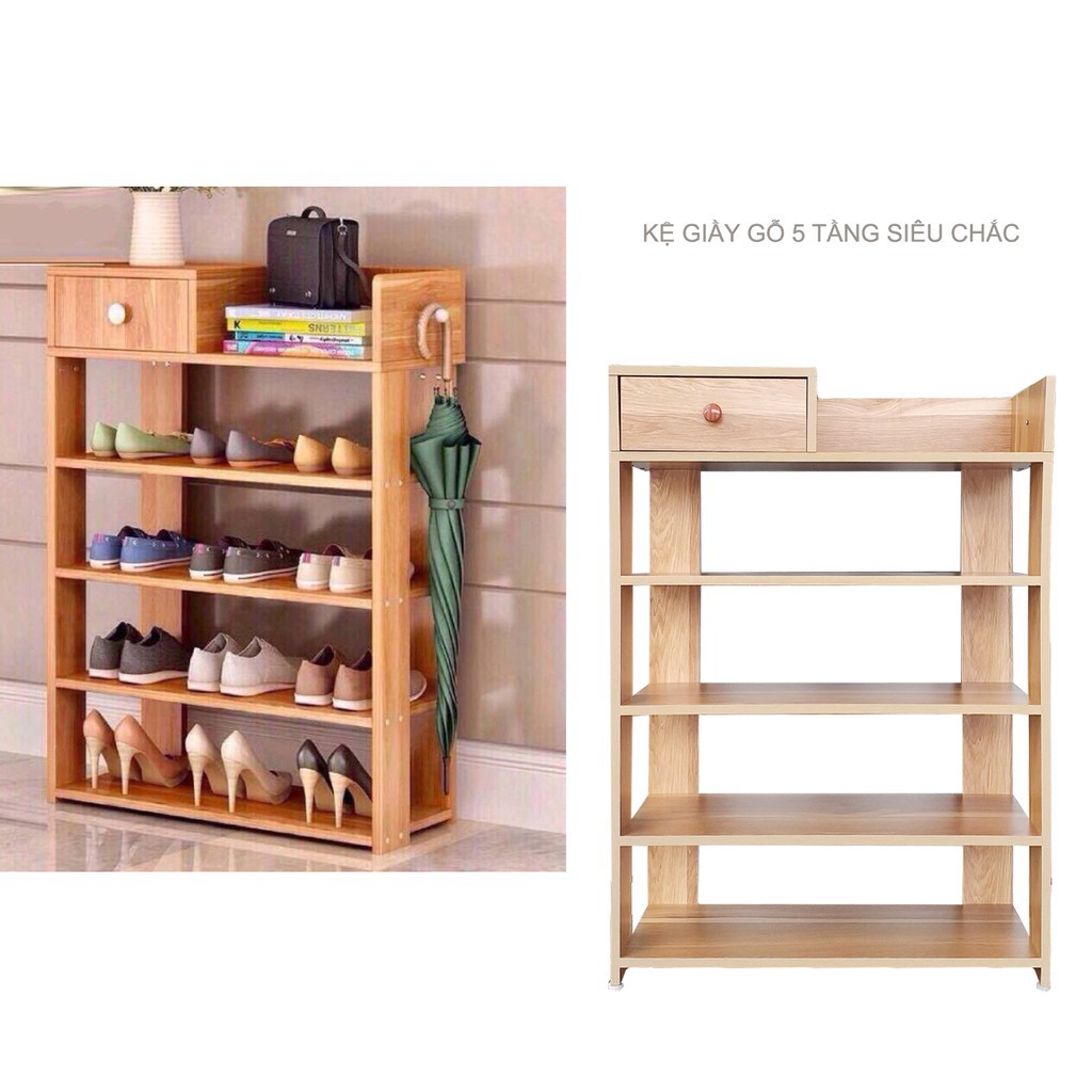 kệ để GIÀY DÉP 5 TẦNG bằng GỖ MDF