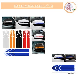 [FREESHIP] BỘ 2 TEM DÁN GƯƠNG Ô TÔ -DECAL1