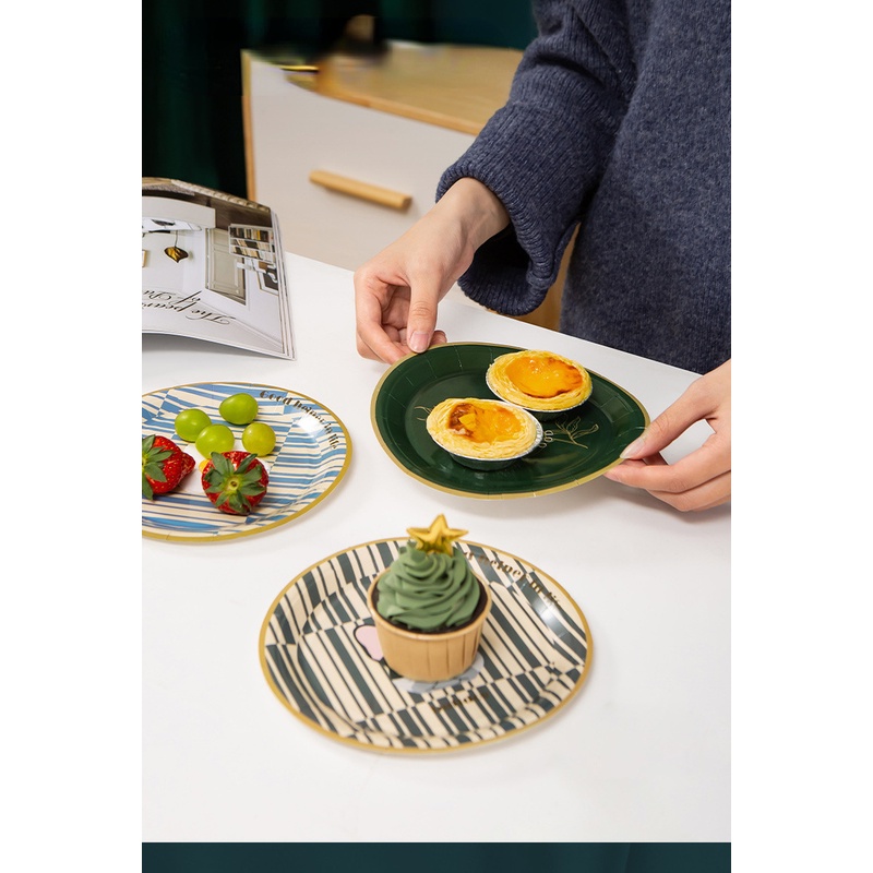 Đĩa Giấy Dùng Một Lần Chuyên Dụng Cho Nướng Bbq Ngoài Trời