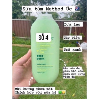 Sữa Tắm Method Body hàng sẵn