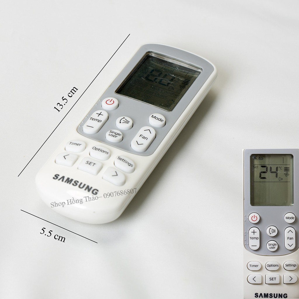 Remote máy lạnh Samsung - ngắn