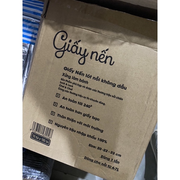 giấy nến lót nồi chiên không dầu