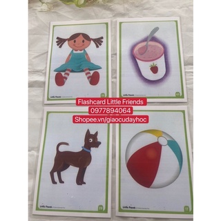 FLASHCARD LITTLE FRIENDS -76 thẻ ép plastic