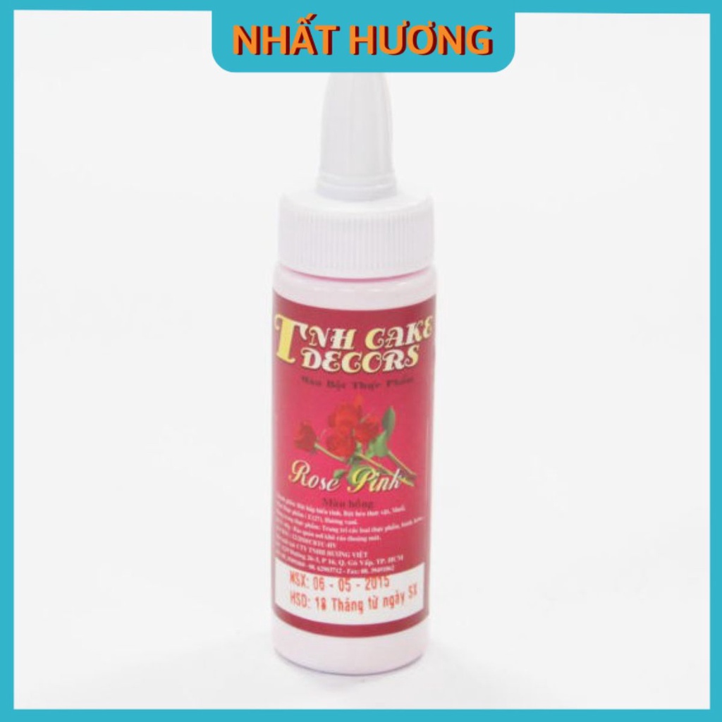 Màu Bột Xịt Thực Phẩm Màu Hồng 60gr- rose pink