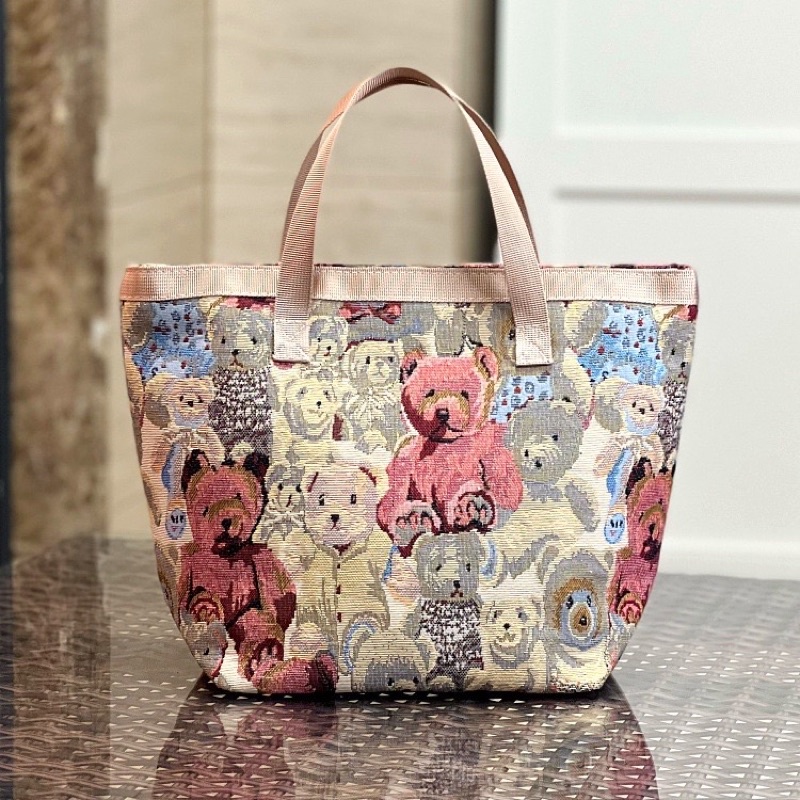 Túi xách thêu hình gấu dễ thương thời trang dành cho nữ đi chơi du lịch đi học