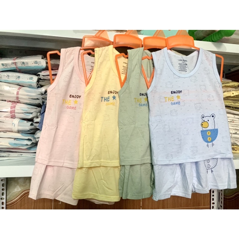Bộ ba lỗ Cotton cho bé HN Kids từ 3 -18M