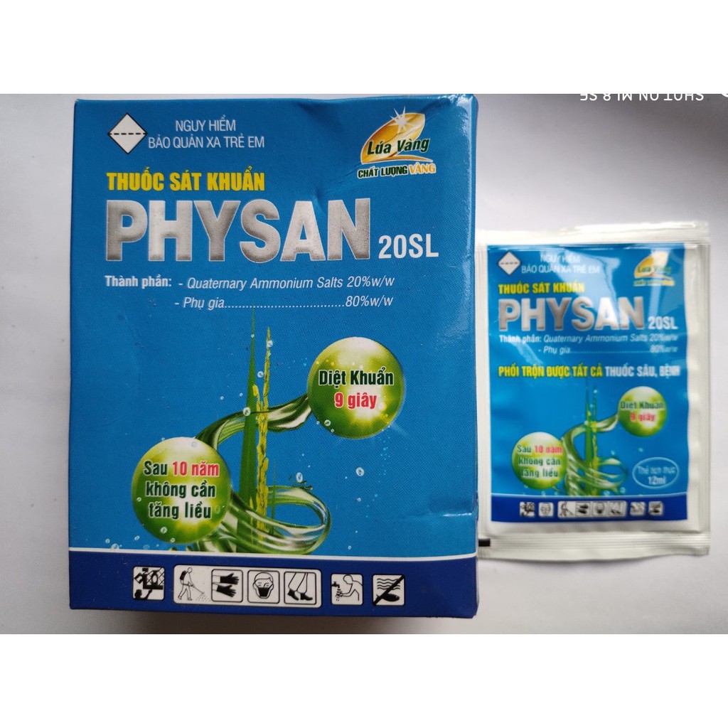 --- Physan 20SL - sát khuẩn cây 12ml/ gói chất, giá rẻ.