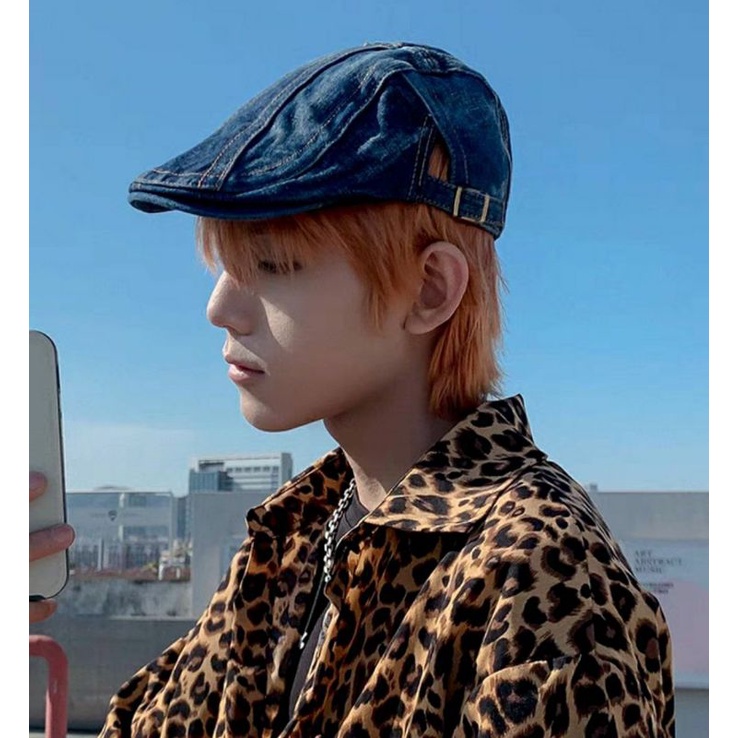Mũ beret jean nón bê rê lưỡi trai nam nữ