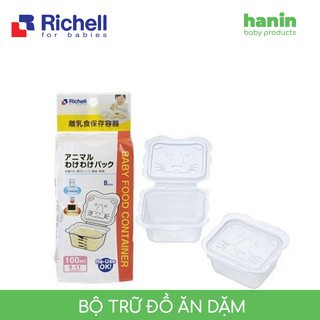 Khay Trữ Đông Richell - Bộ Chia Thức Ăn Richell Trữ Đồ Ăn Dặm Cho Bé