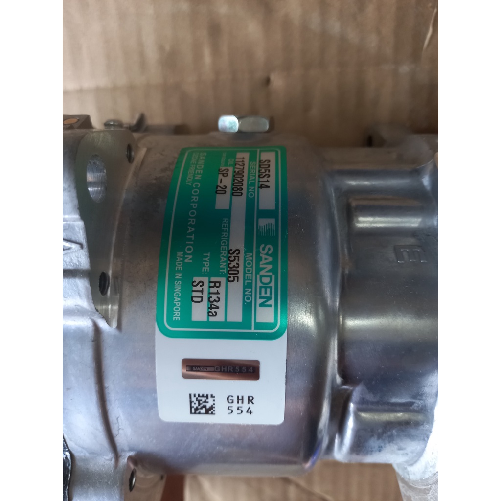 Lốc điều hòa  Sanden 508 2A 12V/24V hàng xịn Sanden Singapore